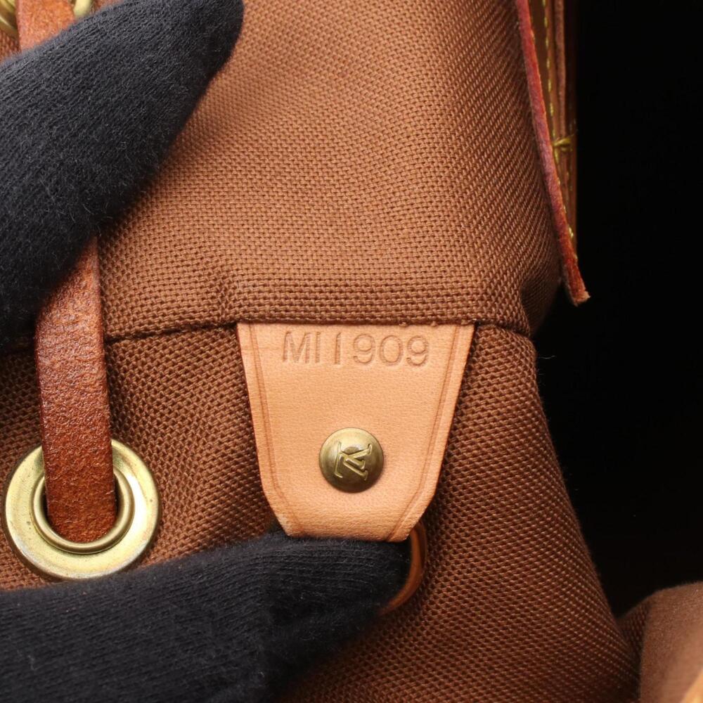 LOUIS VUITTON Authentic Brown Monogram Leather Backpack - Picture 5 of 12
